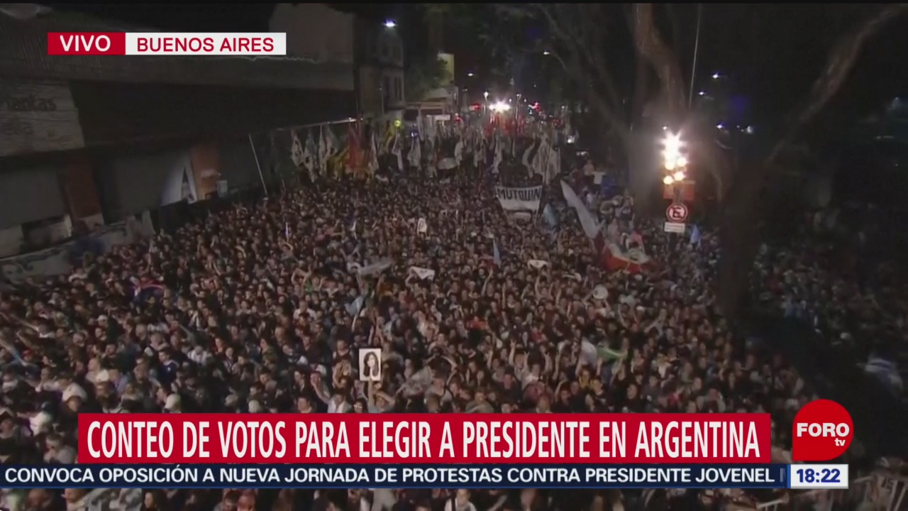 FOTO: Alberto Fernández aventaja en las elecciones presidenciales de Argentina, 27 octubre 2019