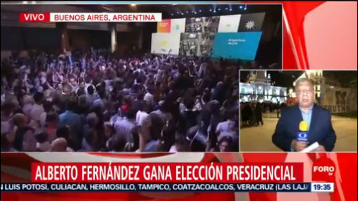 FOTO: Alberto Fernández gana elección presidencial en Argentina, 27 octubre 2019