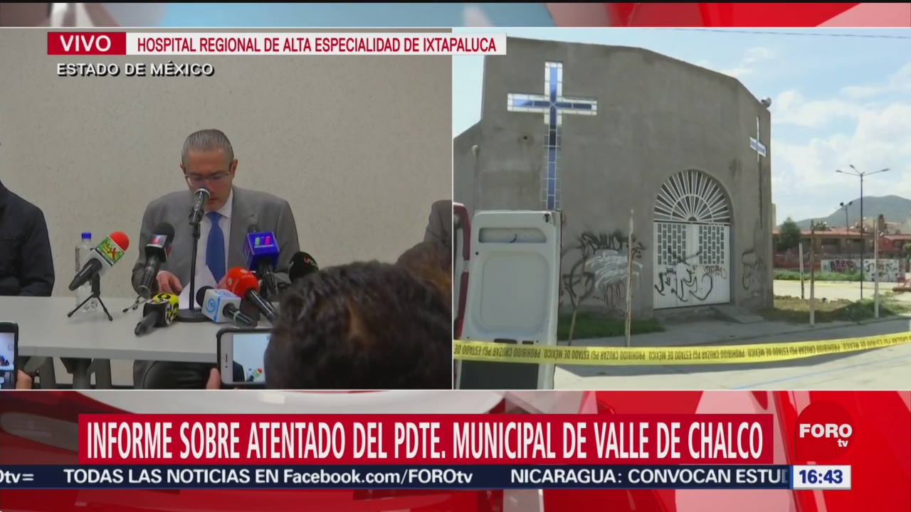 FOTO: Alcalde Valle Chalco aún se encuentra con vida Fiscalía