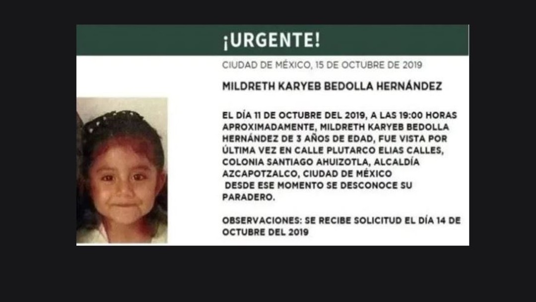 Alerta Amber: Ayuda a localizar a Mildreth Karyeb Bedolla Hernández