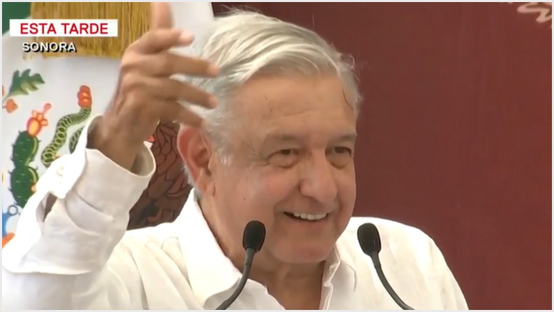 Foto: López Obrador ofrecerá avión presidencial a Trump, 26 de octubre de 2019 (Foro TV)