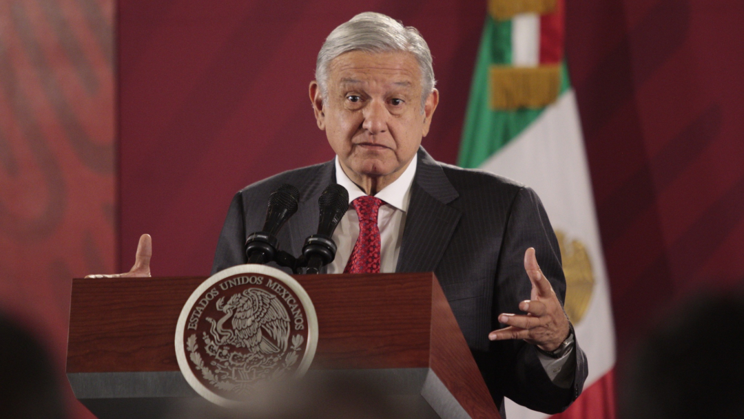 Foto: El presidente de México, Andrés Manuel López Obrador, ofrece una conferencia de prensa desde Palacio Nacional, 16 octubre 2019