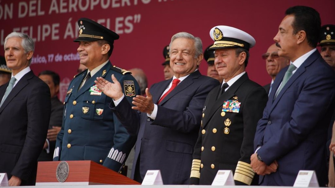 AMLO da inicio a la construcción del Aeropuerto 'General Felipe Ángeles' en Santa Lucía. (Presidencia)