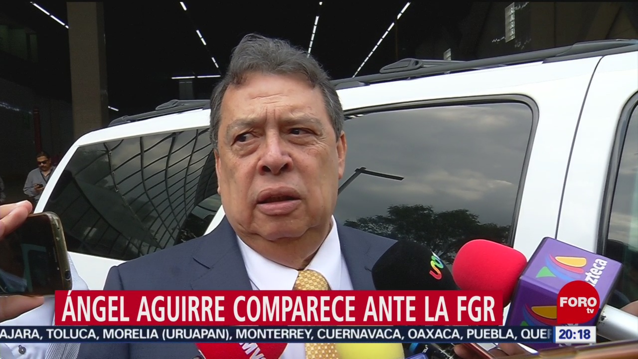 Ángel Aguirre comparece por caso Ayotzinapa