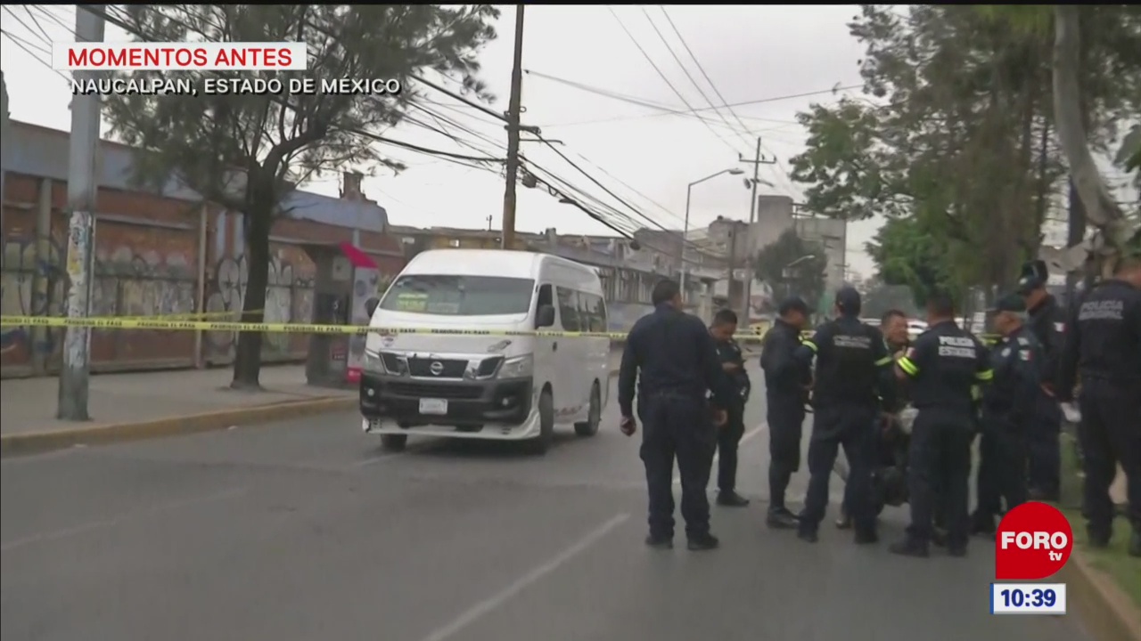 Asesinan a balazos a chofer de transporte público en Naucalpan, Edomex