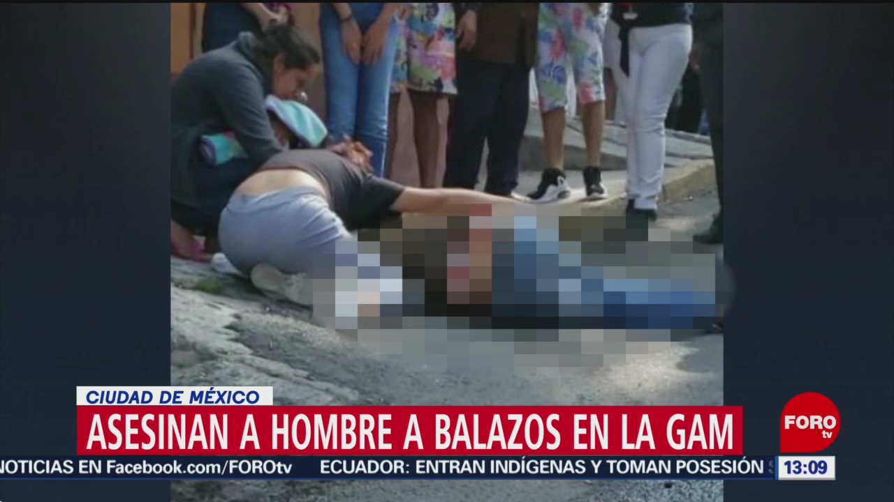 FOTO: Asesinan a balazos a hombre en la Gustavo A. Madero, 13 octubre 2019