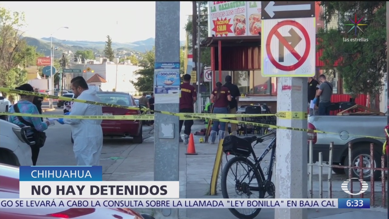 Asesinan a cuatro personas en una taquería de Chihuahua