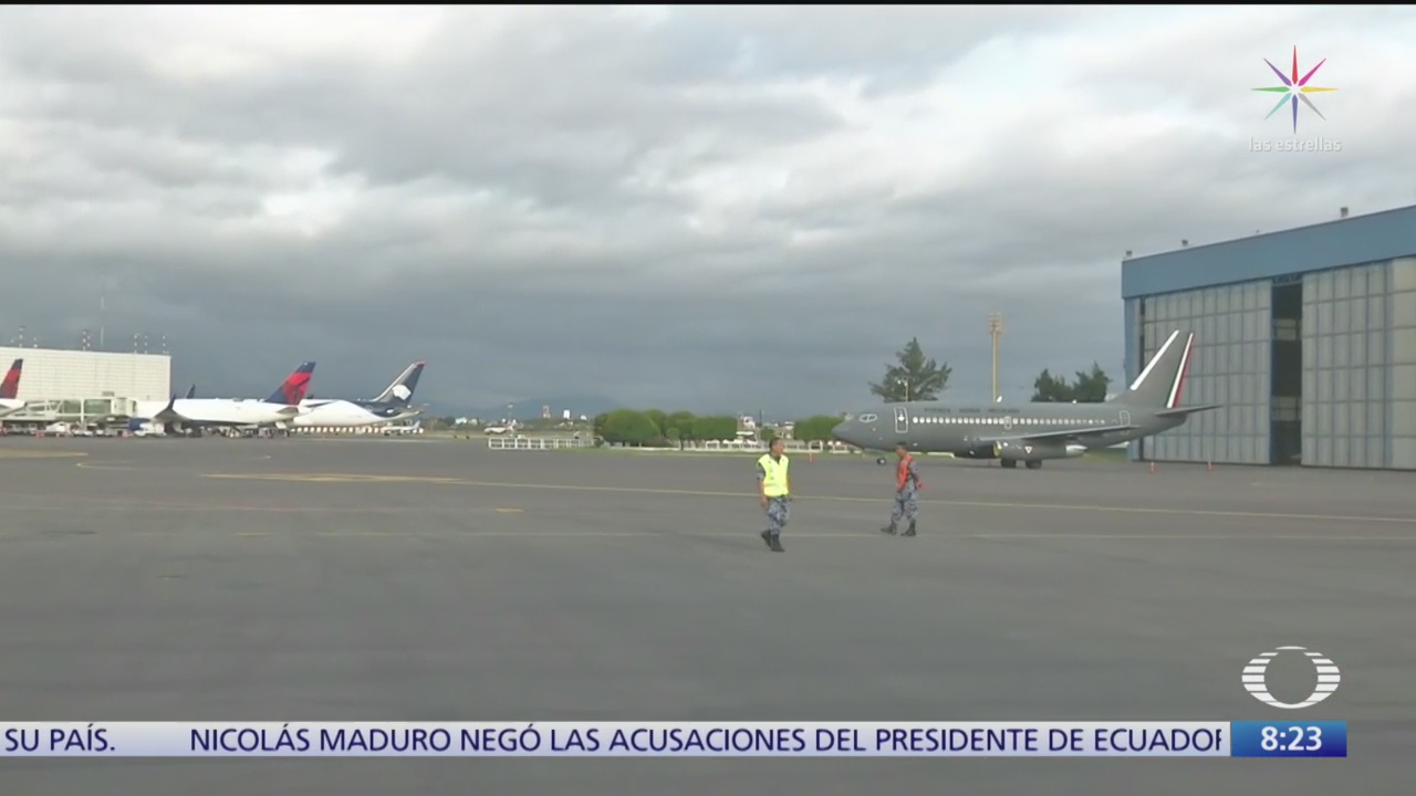Aterriza avión de Fuerza Aérea Mexicana en CDMX con cenizas de José José