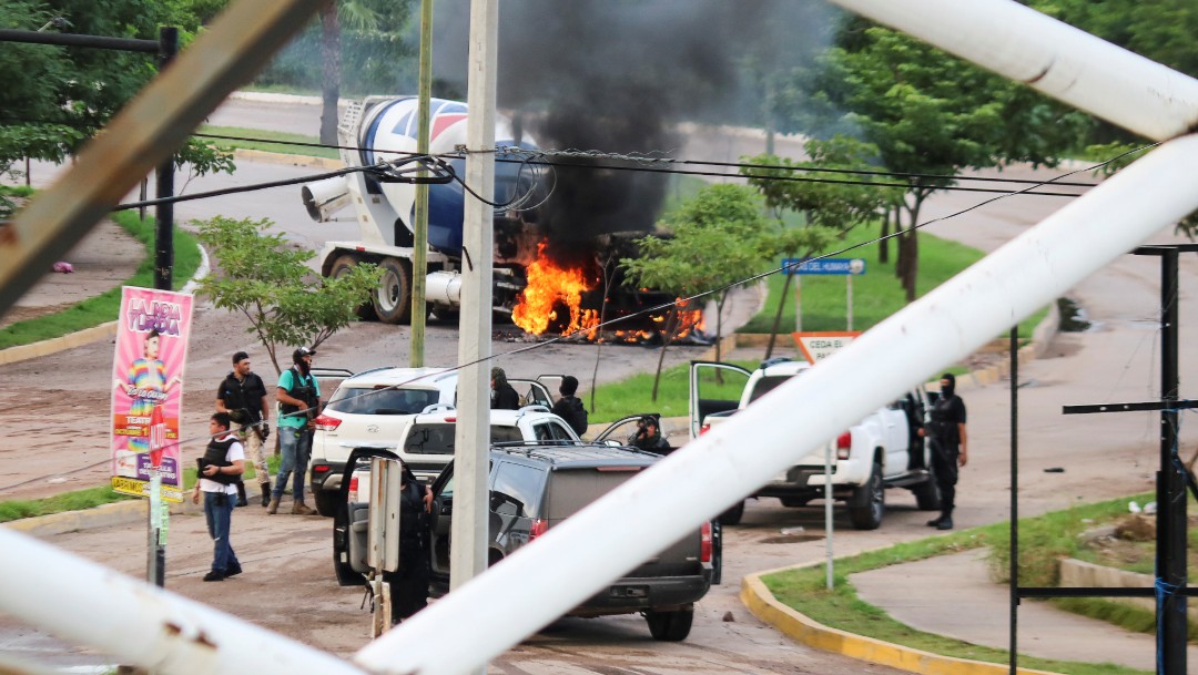 Foto: Tras los enfrentamientos de esta tarde en Culiacán, Sinaloa, se registraron daños materiales así como 21 personas lesionadas y dos muertos
