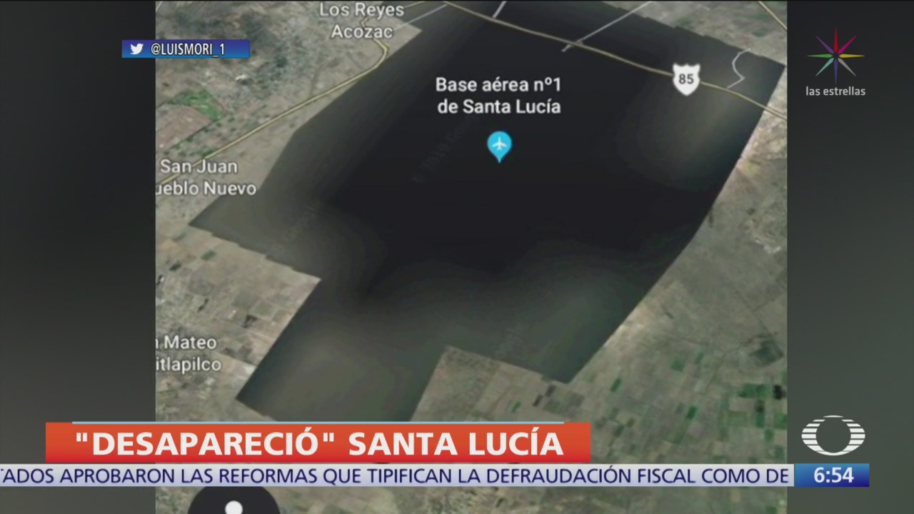 Base aérea de Santa Lucía no aparece en Google Earth ni Google Maps