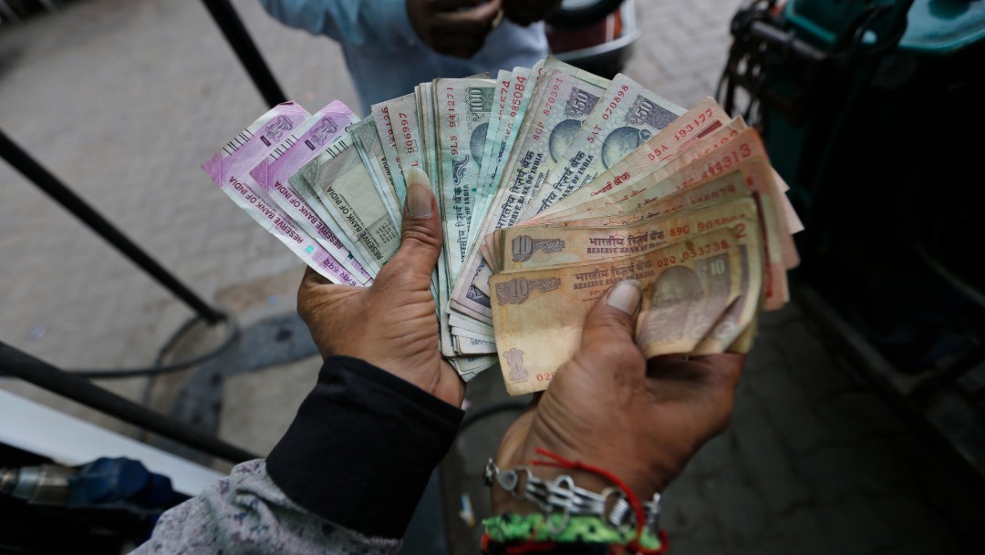 Foto: Billetes de India, 30 de agosto de 2018