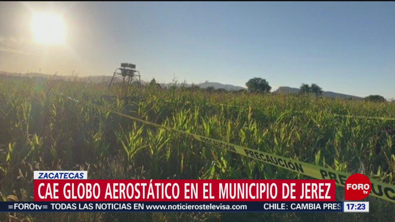 FOTO: Cae globo aerostático en Zacatecas, 28 octubre 2019