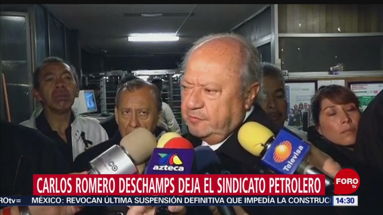FOTO: Carlos Romero Deschamps Presenta Renuncia Como Líder Petrolero,