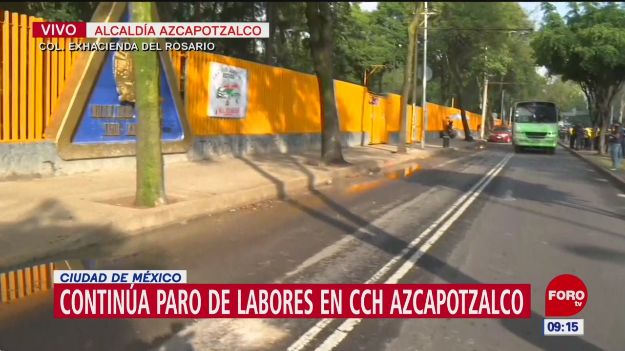 CCH Azcapotzalco, en paro por 2 de octubre
