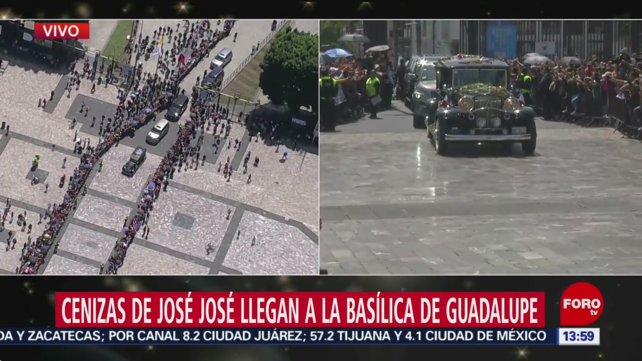 FOTO: Cenizas José José llegan Basílica Guadalupe,