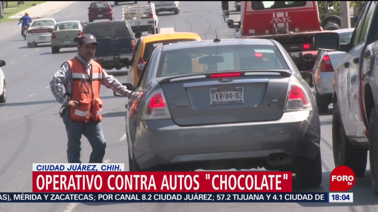 FOTO: Chihuahua Realiza Operativo Contra Autos Chocolate