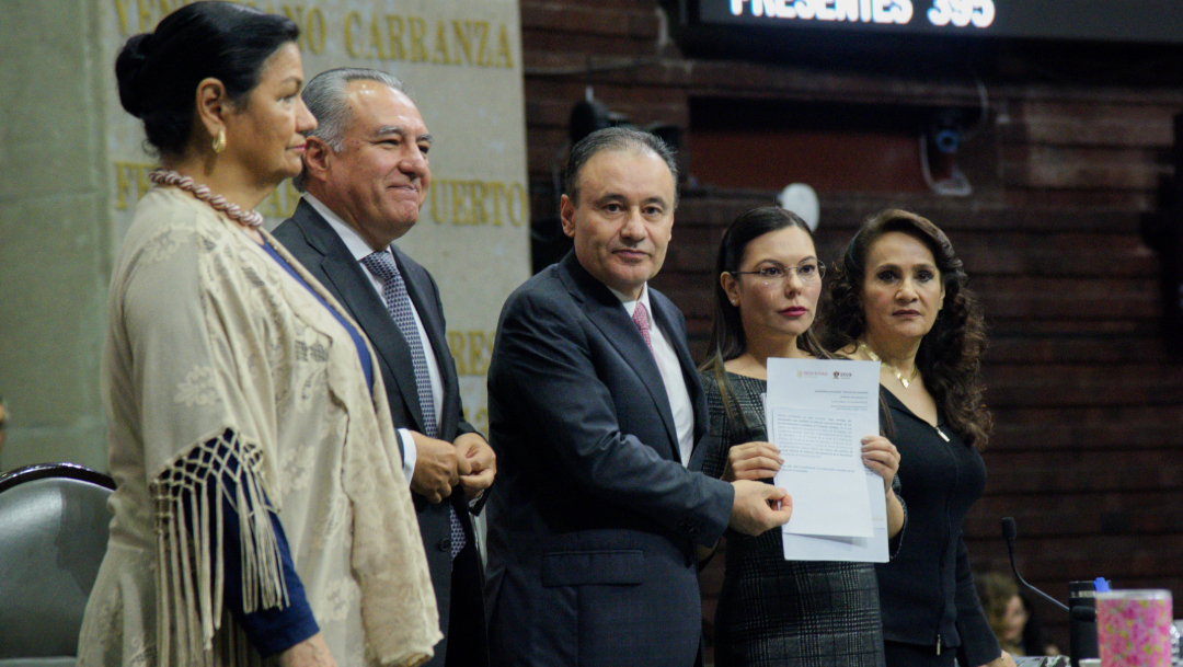 Alfonso Durazo compareció en la Cámara de Diputados por la Glosa del Primer Informe de Gobierno. (MARIO JASSO /CUARTOSCURO)