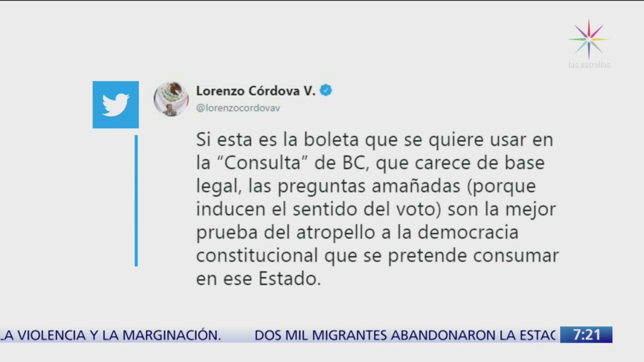 Consulta sobre Ley Bonilla no tiene base legal: Lorenzo Córdova