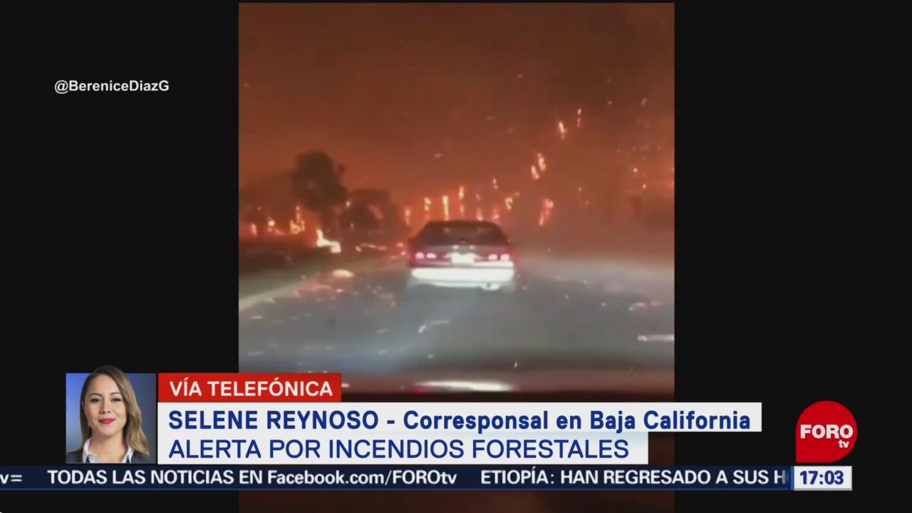 FOTO: Continua alerta por incendios forestales en Baja California, 25 octubre 2019