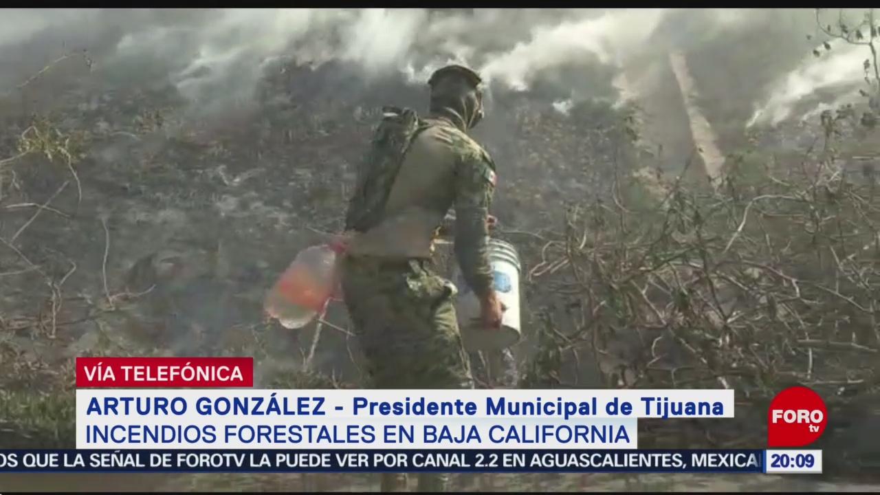 Foto: Incendios Tijuana Controlados Arturo González 25 Octubre 2019
