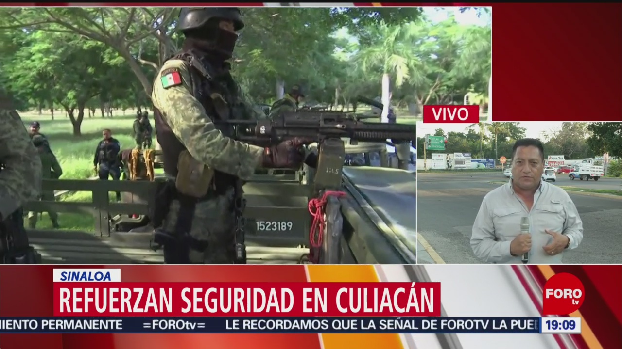 Foto: Culiacán Sinaloa Bajo Resguardo Fuerzas Federales 21 Octubre 2019