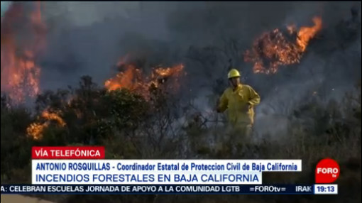 Foto: Baja California Incendios Forestales Declaran Emergencia 25 Octubre 2019