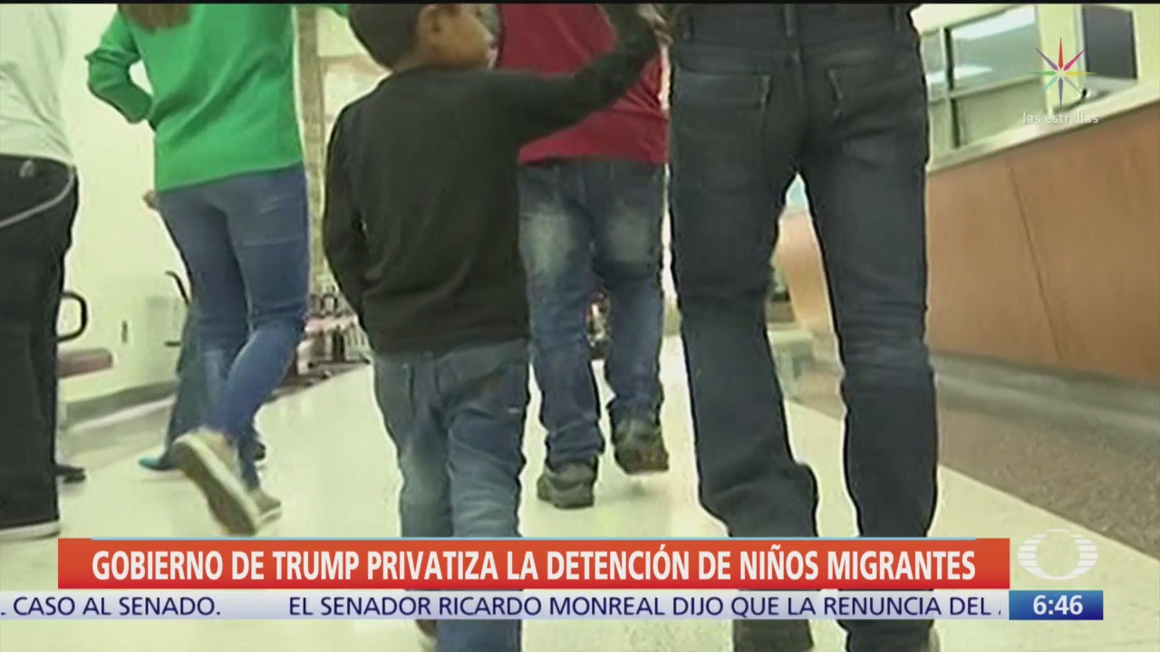 Denuncian que Trump ha privatizado la detención de niños migrantes
