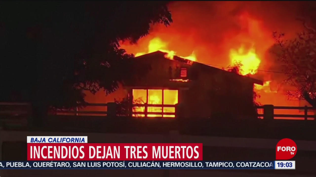 Foto: Baja California Incendios Forestales Desastre Hoy 25 Octubre 2019