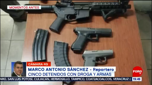 Foto: Detenidos Cinco Personas Drogas Armas Cdmx Hoy 28 Octubre 2019