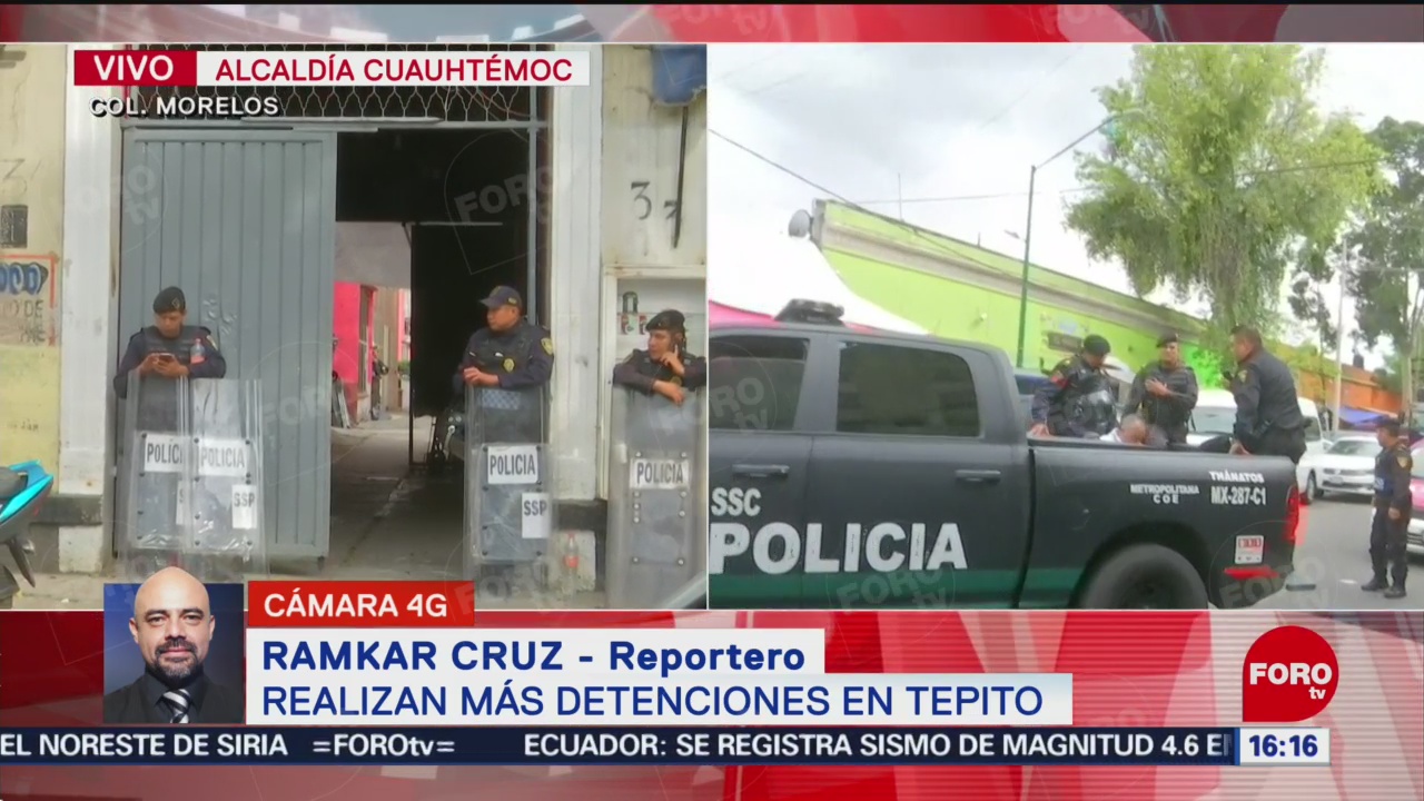 FOTO: Detienen otra persona durante operativo Tepito