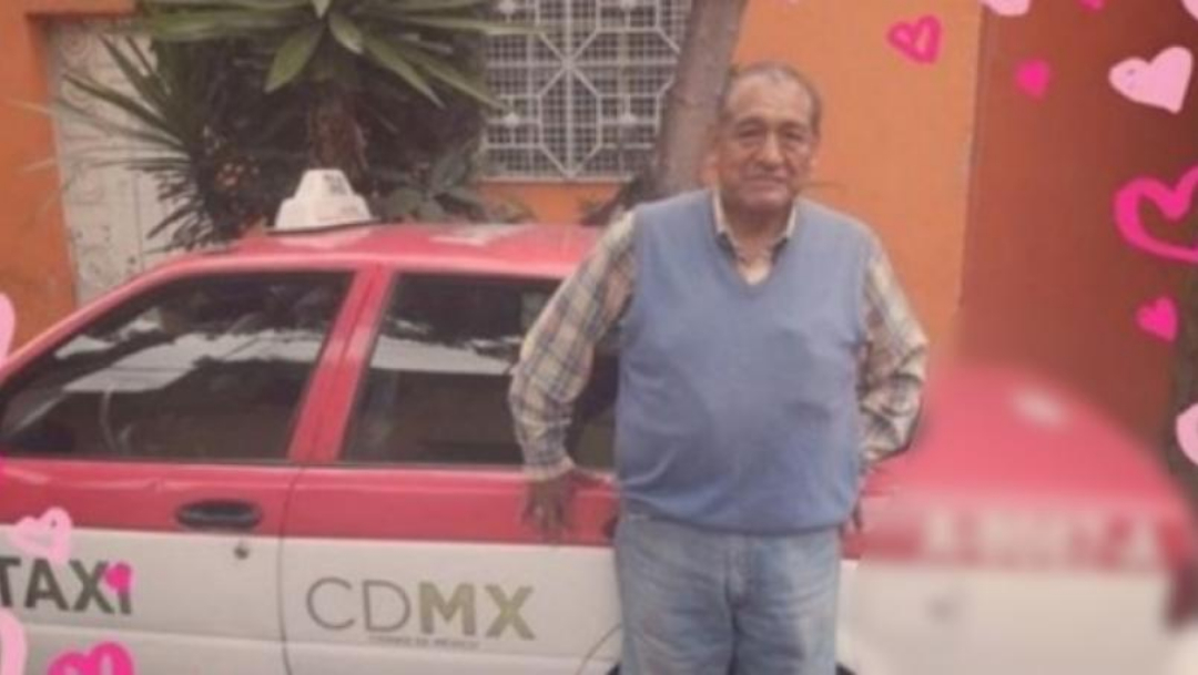 Foto: Don Javier y su taxi. 10 Octubre 2019