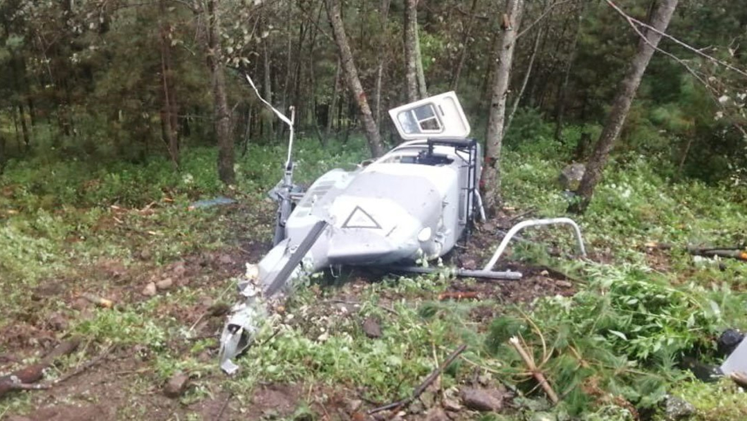 Se desploma helicóptero de la Fuerza Aérea, en Durango; muere el piloto