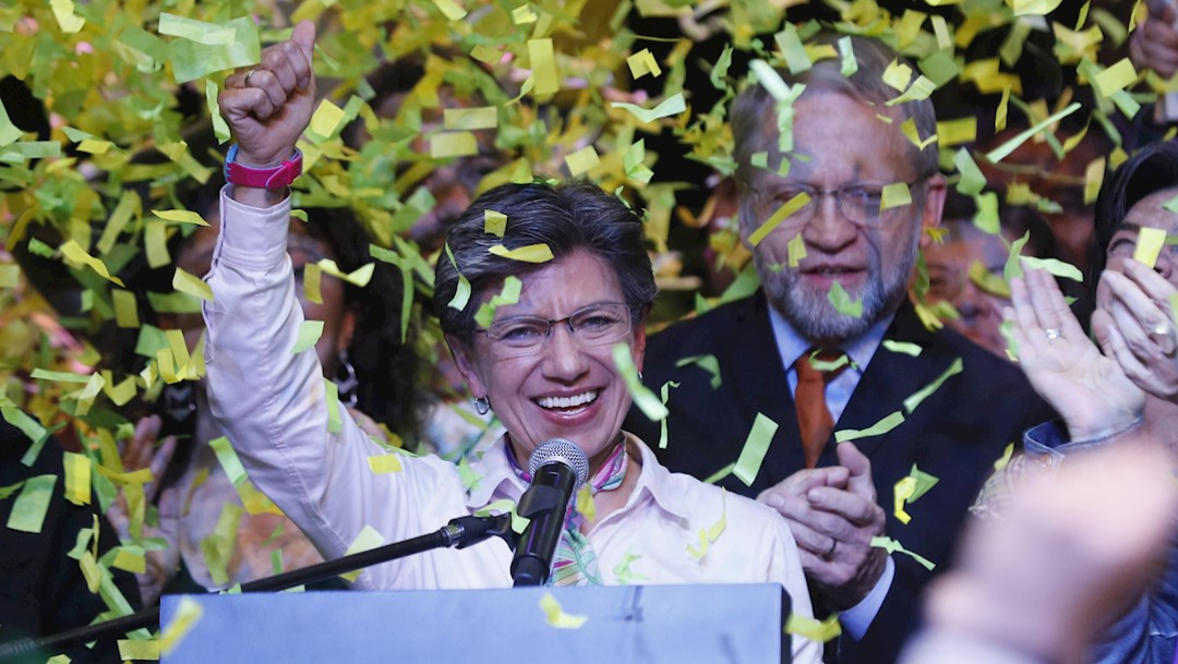 Foto: Claudia López, primera alcaldesa electa de Bogotá. 28 Octubre 2019