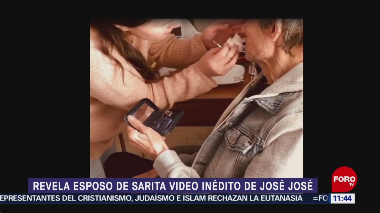 Esposo de Sarita revela video inédito de José José