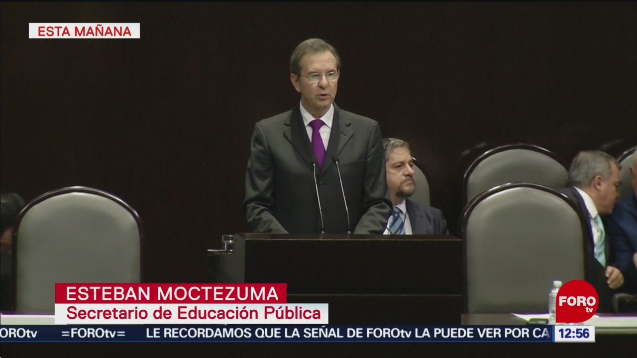 Esteban Moctezuma comparece ante diputados por glosa del I Informe de Gobierno