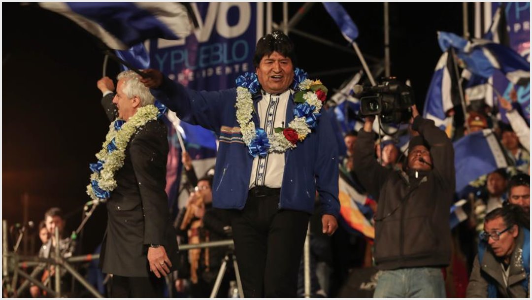 Imagen: Evo Morales buscará seguir en el poder en próximas elecciones, 19 de octubre de 2019 (EFE)