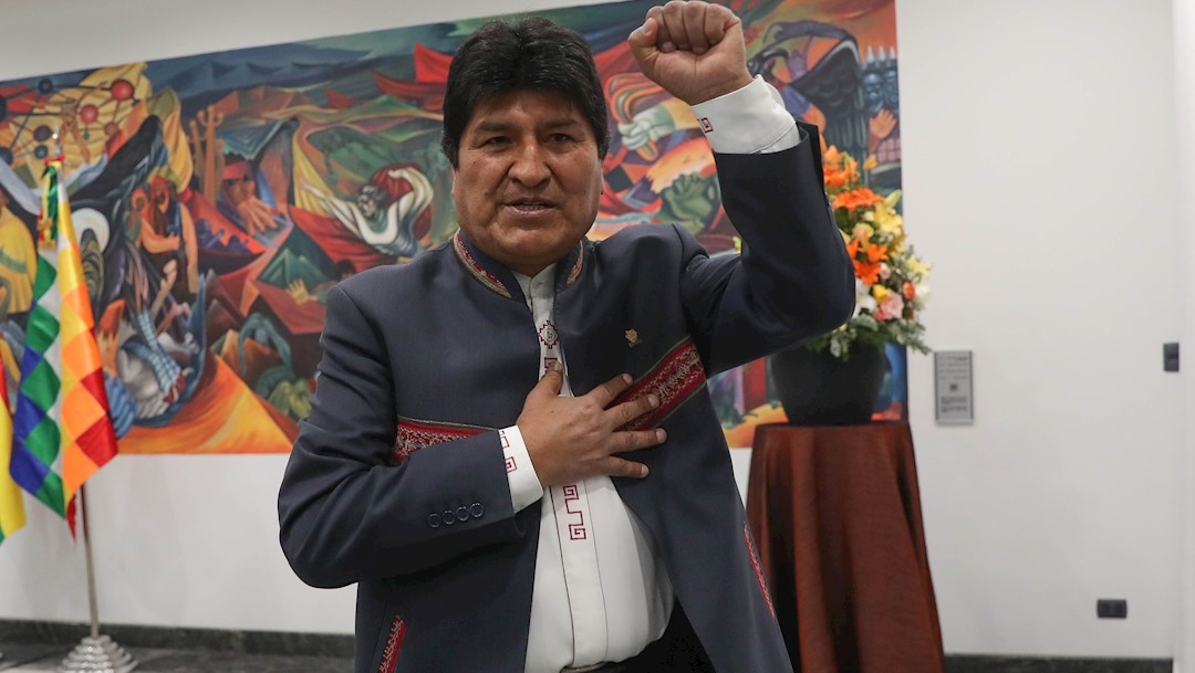 Foto: El presidente de Bolivia, Evo Morales, anunció su triunfo en la primera vuelta de las elecciones del domingo, 24 octubre 2019