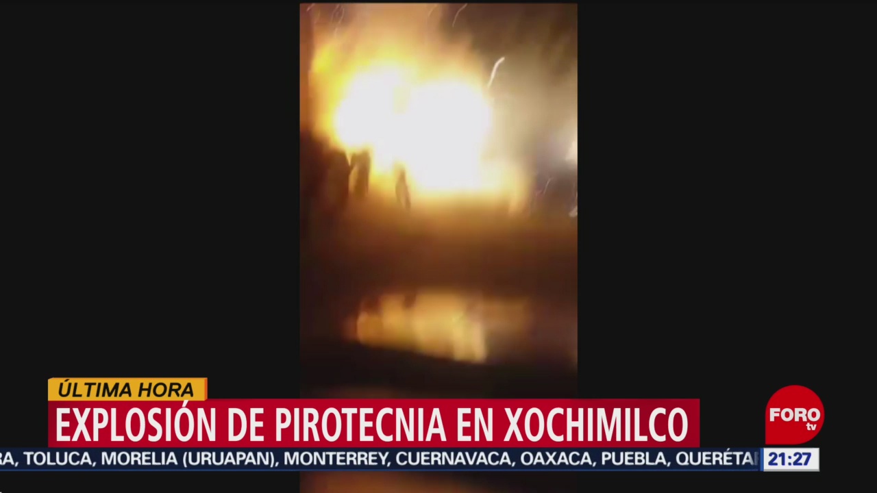 Foto: Video Explosión Pirotecnia Heridos Xochimilco CDMX Hoy 31 Octubre 2019