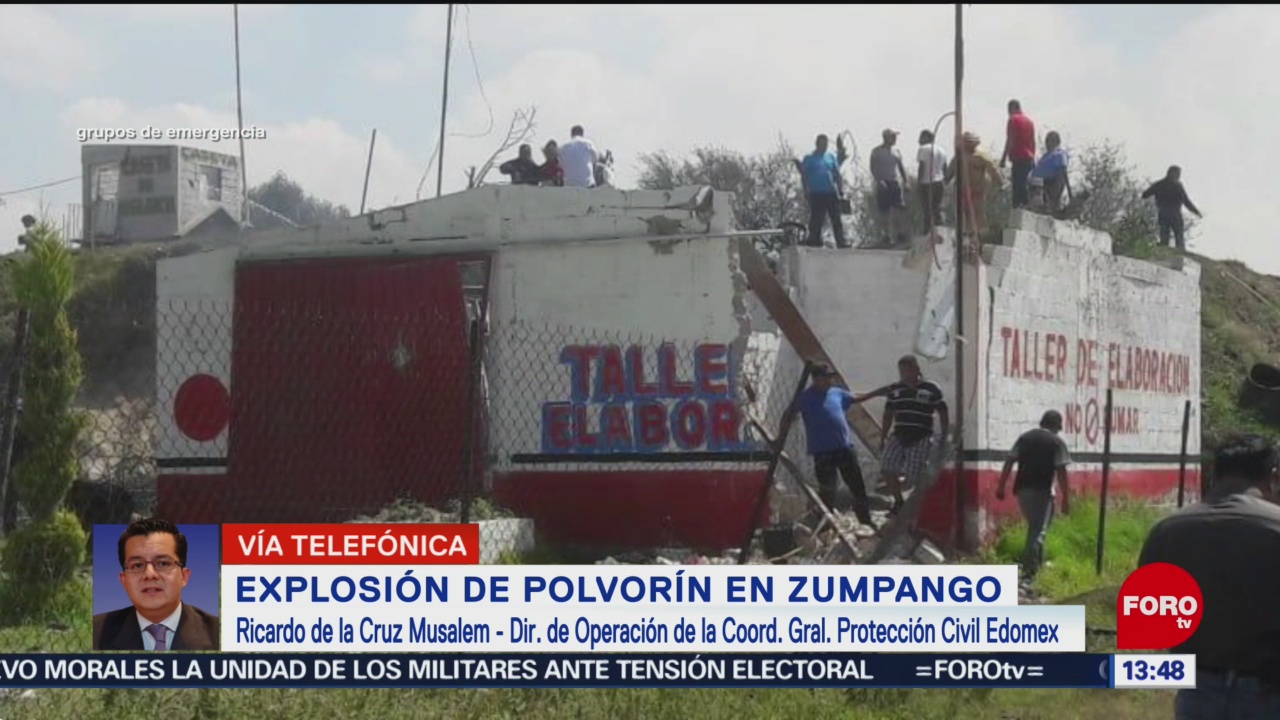 FOTO: Explosión polvorín Zumpango dejó menos dos muertos