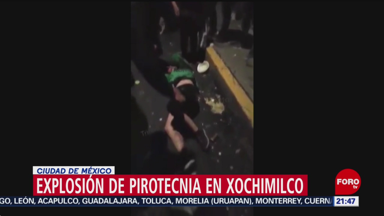 Foto: Explosión Pirotecnia Xochimilco Heridos Hoy Video 31 Octubre 2019