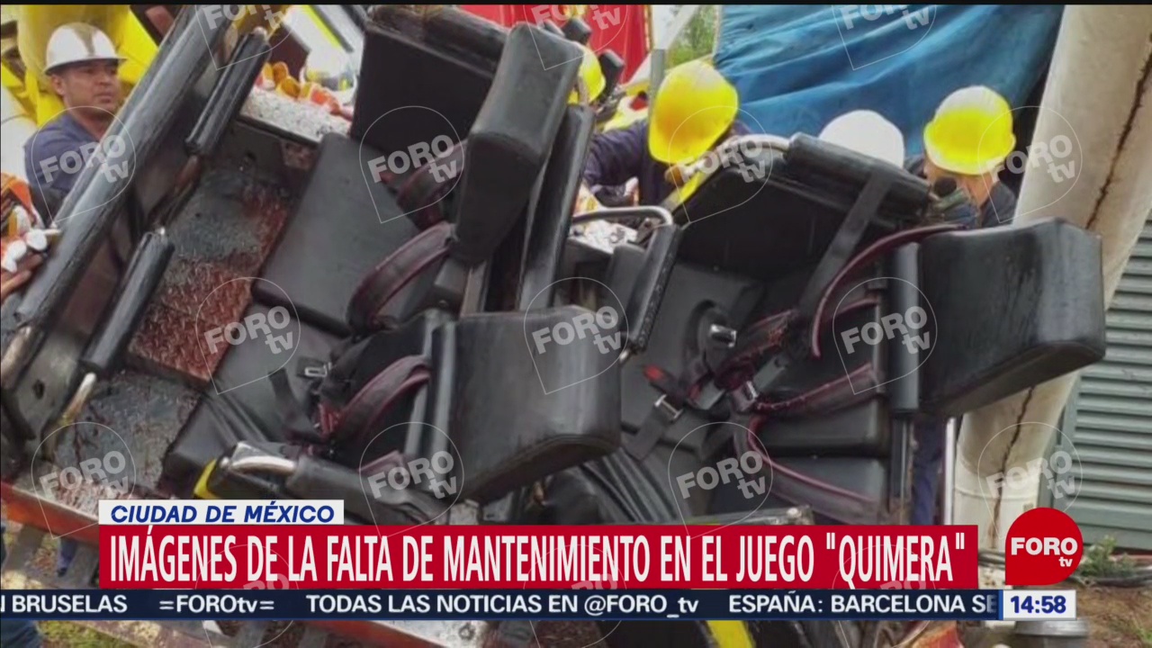 FOTO: imágenes falta mantenimiento juego La Feria de Chapultepec