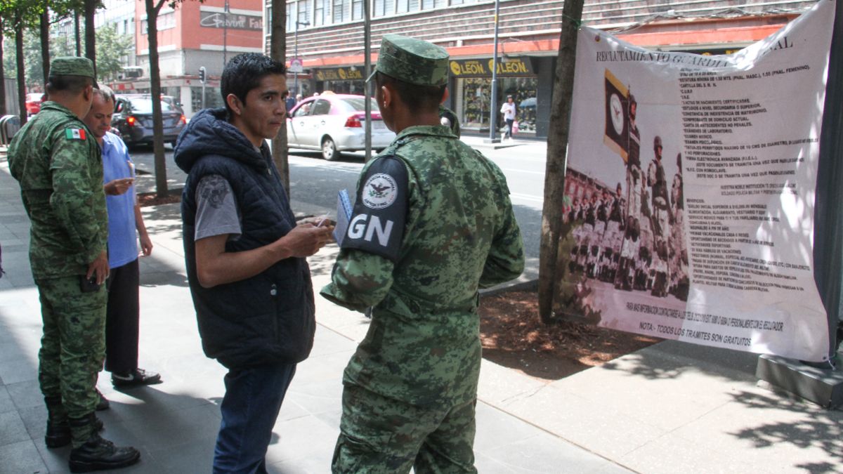 Foto: Militares reclutan a civiles para integra la Guardia Nacional. Cuartoscuro