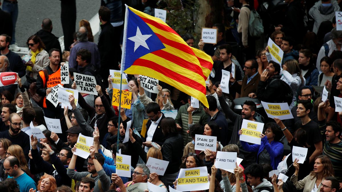 Foto: Miles protestan en las calles de Cataluña. Reuters