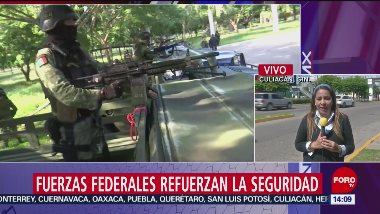 FOTO: Fuerzas federales refuerzan seguridad Culiacán