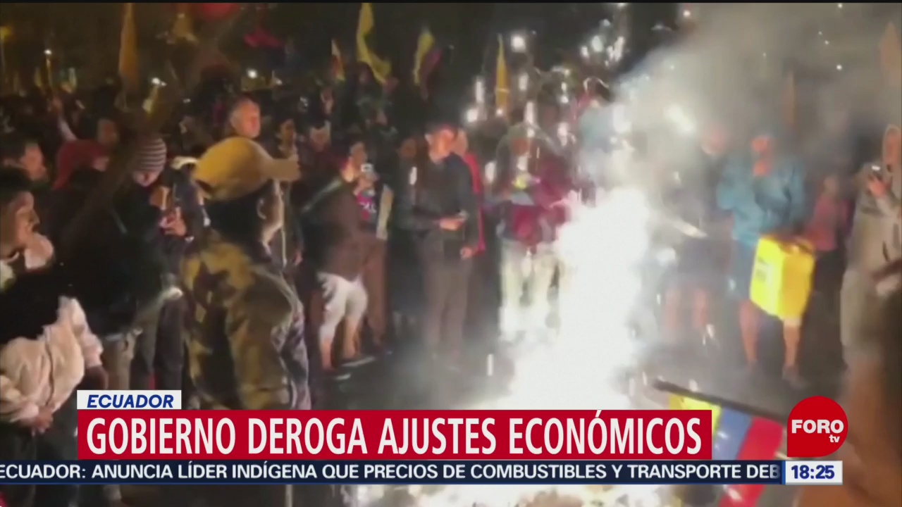 FOTO: Gobierno Ecuador deroga ajustes económicos