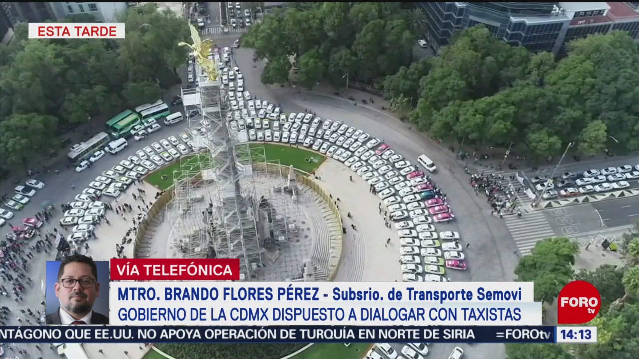 Gobierno de la CDMX está dispuesto a dialogar con taxistas