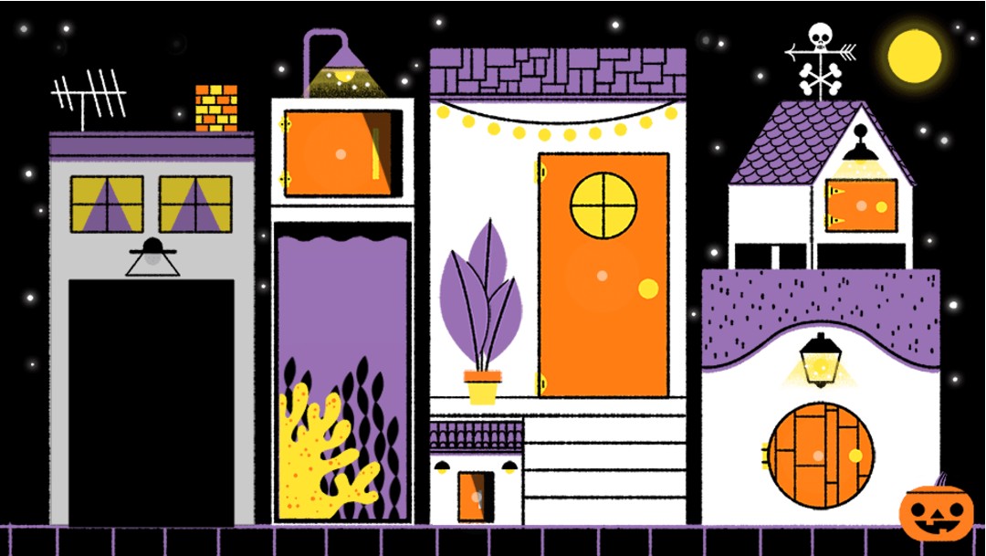 Foto: Google festeja el Halloween con un doodle interactivo