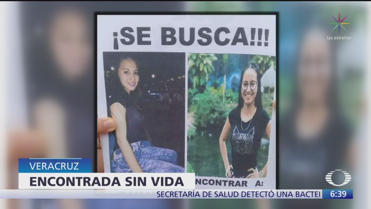 Hallan muerta a joven desaparecida en Veracruz