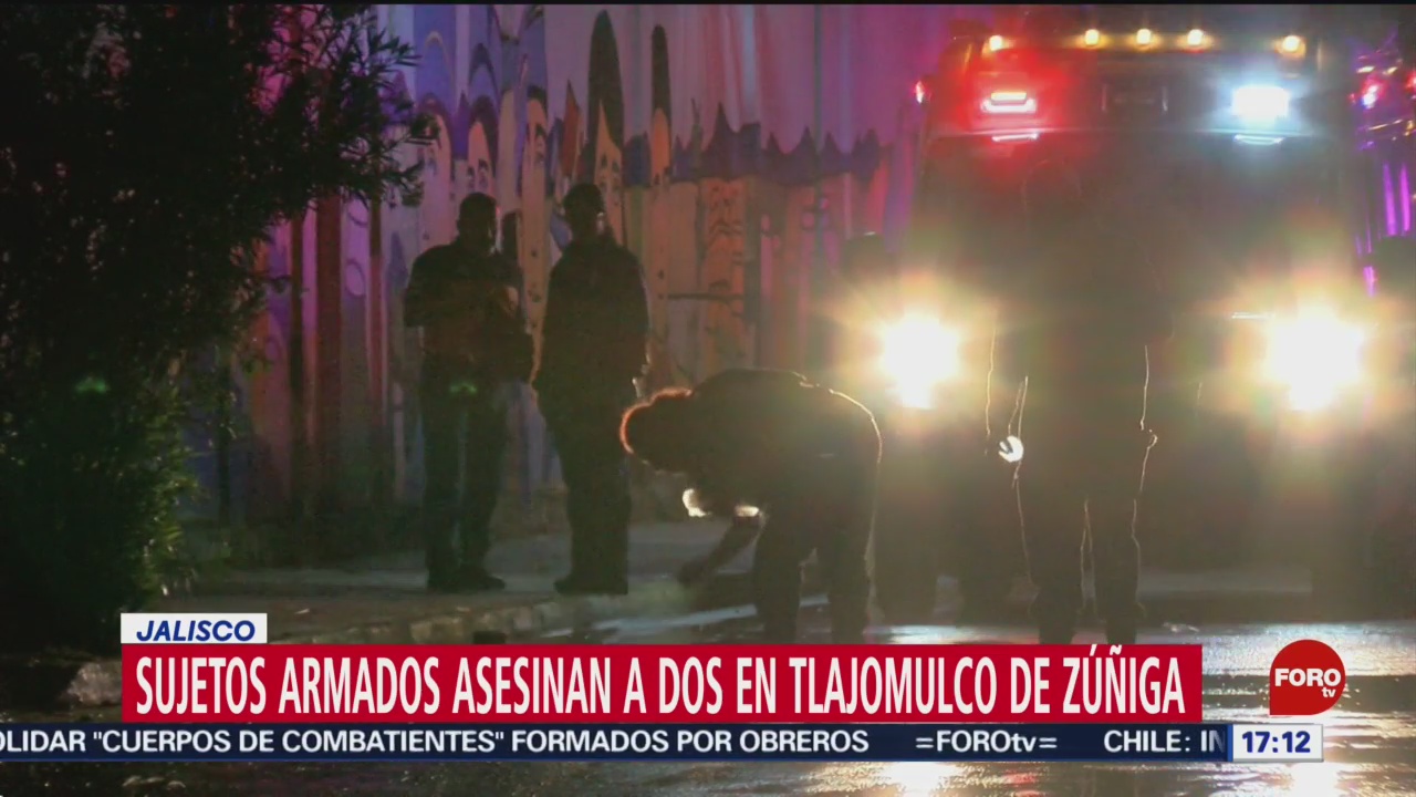 FOTO: Hombre armados matan a dos en Tlajomulco de Zúñiga, en Jalisco, 19 octubre 2019