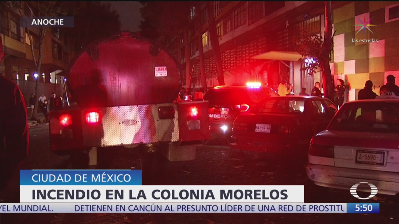 Incendio en colonia Morelos, de CDMX, moviliza servicios de emergencia